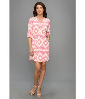 Christin Michaels Lissah Cinched Waist Dress Womens Dress (Pink)