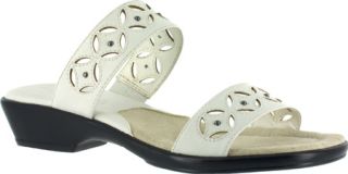 Womens Easy Street Zena   White Burnished Casual Shoes
