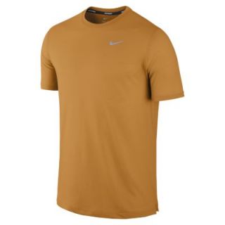 Nike Dri FIT Touch Tailwind Short Sleeve Crew Mens Running Shirt   Kumquat