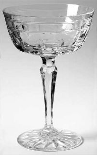 Wedgwood Monarch Champagne/Tall Sherbet   Cut Panel & Scroll Design On Bowl