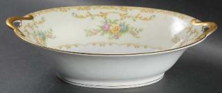 Noritake Mimi 9 Oval Vegetable Bowl, Fine China Dinnerware   Yellow & Green Scr