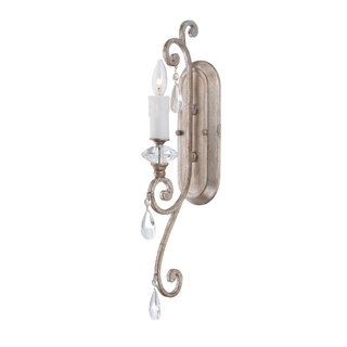 Quoizel Tricia 1 light Vintage Silver Wall Sconce