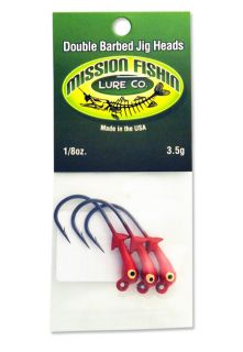 Mission Fishin 1/8 Oz. Jighead, Red