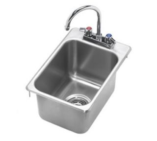 Krowne Hand Sink   10.37x14x9 Bowl, Deck Mount, 12.25x18, Stainless