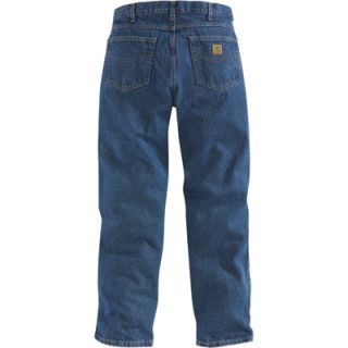 Carhartt Relaxed Fit Tapered Leg Jean   Stonewash, 32in. Waist x 34in. Inseam,