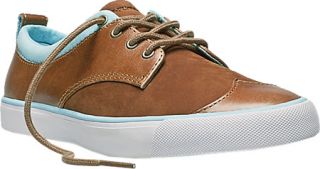 Womens PF Flyers Etta   Brown/Aqua Leather Casual Shoes