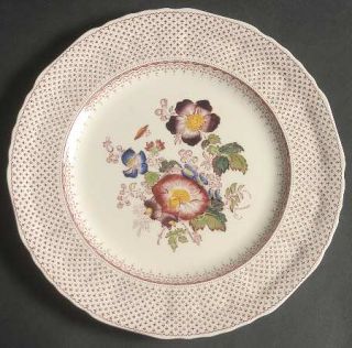 Masons Paynsley Pink Dinner Plate, Fine China Dinnerware   C2837,C4817,Red Flor