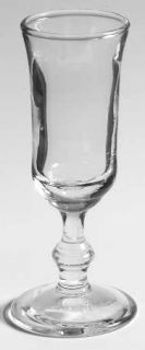 Libbey   Rock Sharpe Georgian Brandy Glass   Stem #3012,Safety Lip On Rim, Wafer