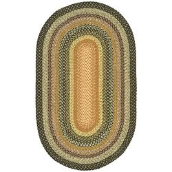 Hand woven Indoor/outdoor Reversible Multicolor Braided Rug (8 X 10 Oval) (MultiPattern BraidedTip We recommend the use of a non skid pad to keep the rug in place on smooth surfaces.All rug sizes are approximate. Due to the difference of monitor colors,