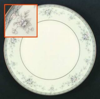 Noritake Salzburg Dinner Plate, Fine China Dinnerware   Ivory China, Purple & Pe
