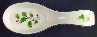 Royal Limited Holly Holiday Spoon Rest/Holder (Holds 1 Spoon), Fine China Dinner