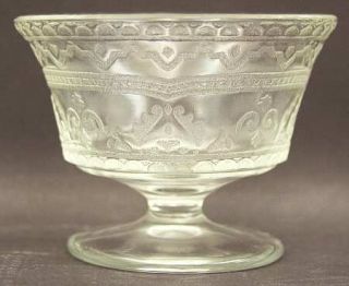 Federal Glass  Patrician Clear Champagne/Tall Sherbet   Clear,Depression Glass