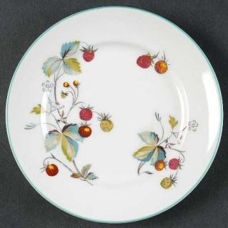 Royal Worcester Strawberry Fair (Oven To Table,Bluetrim) Bread & Butter Plate, F