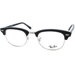 Ray ban Unisex Rx 5154 Clubmaster 2000 Black And Silver Optical Eyeglasses Frames