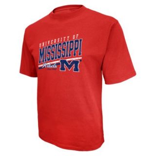 NCAA RED MENS SS TEE MISSISSIPPI   M