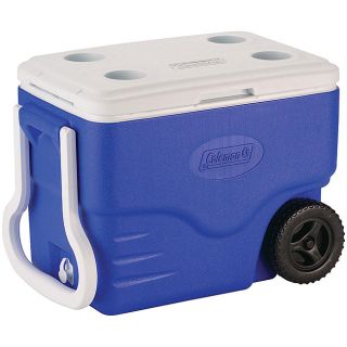 Coleman 40 quart Blue Wheeled Cooler