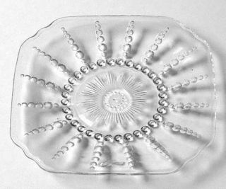 Federal Glass  Columbia Clear Bread & Butter Plate   Depression Glass,Clear