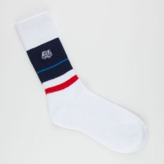 High Riser Mens Crew Socks White One Size For Men 227927150