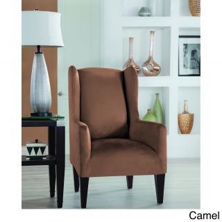 Restonic Stretch Fit Slipcover Wing Chair