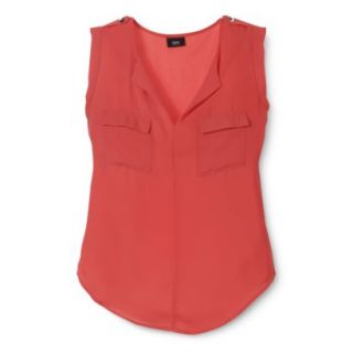 Mossimo Womens Sleeveless Top   Red XL