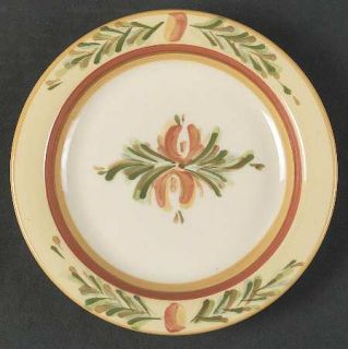 Gail Pittman Siena Bread & Butter Plate, Fine China Dinnerware   Multimotif,Red&