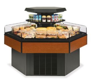 Federal Industries Hexagon Island Self Serve Refrigerated Merchandiser, 61 x 70 x 48 in