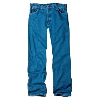 Dickies Mens Relaxed Fit Jean   Stone Washed Blue 40x36