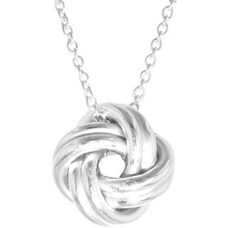 Love Knot Pendant Sterling Silver, Womens