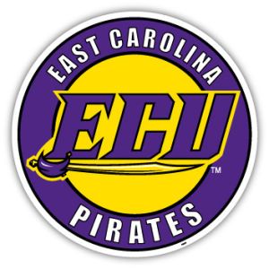 East Carolina Pirates 12in Car Magnet