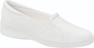 Womens Grasshoppers Jensen Stretch Smooth   White Casual Shoes