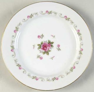 Puritan (Japan) First Love Salad Plate, Fine China Dinnerware   White Background