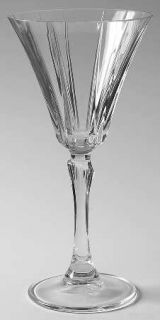 Royal Crystal Rock Novecento Wine Glass   Vertical Cut, Slant Ridge Stem