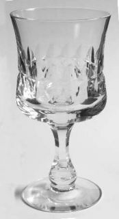Kosta Boda Prince Water Goblet   Cut Vertical & Horizontal Design On Bowl