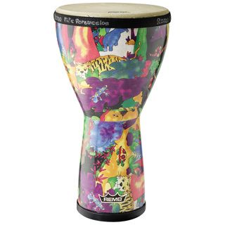 Remo Childrens Djembe Multi color Drum (Multi colorType of instrument DjembeWeight 128 poundsHandmadeDrum head material Synthetic animal skin headImported )