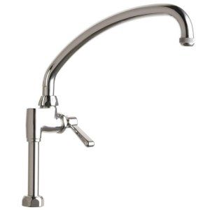 Chicago Faucets 613 AABCP Universal 1 Handle Kitchen Faucet in Chrome with 9 1/2
