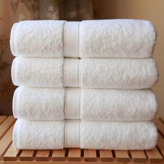 Luxury Hotel & Spa Collection 100% Turkish Cotton Bath Towels (Set of 4)