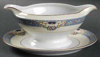 Thomas Queen Louise Gravy Boat with Attached Underplate, Fine China Dinnerware  