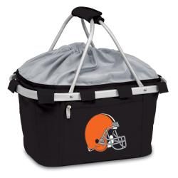 Picnic Time Cleveland Browns Metro Basket (BlackDimensions 19 inches high x 11 inches wide x 10 inches deepLightweight Waterproof interiorExpandable drawstring topAluminum frameExterior zip closure pocket )