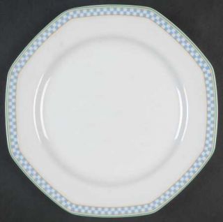 Studio Nova Country Cafe Blue Salad Plate, Fine China Dinnerware   Blue/White Ch