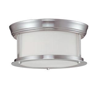 Z lite 2 light Ceiling Lamp In Brushed Nickel