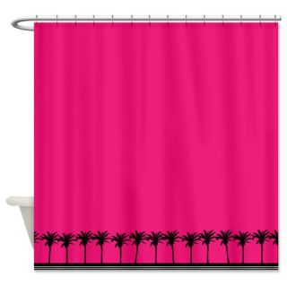  Hot Pink Palm Trees Beach Shower Curtain  Use code FREECART at Checkout