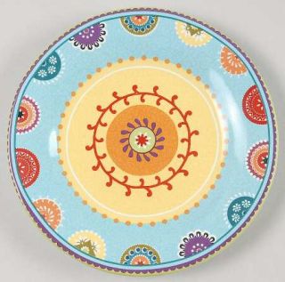 222 Fifth (PTS) Kaleidoscope Appetizer Plate, Fine China Dinnerware   Multicolor