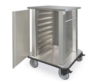 Piper Products Hospital Tray Delivery Cart w/ 20 Tray Capacity, Single Compartment, Stainless