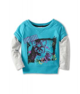 Puma Kids Pullover Slider Sweatshirt Girls Sweatshirt (Blue)
