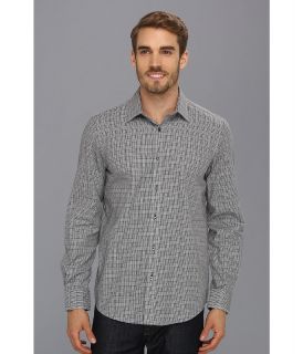 Report Collection L/S Jacquard Button Up Mens Long Sleeve Button Up (Multi)