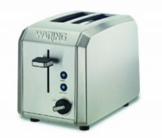 Waring 2 Slice Toaster w/ Removable Crumb Tray, Brushed Stainless