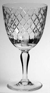 Royal Brierley Coventry Water Goblet   Cut Criss Cross/Vertical Design On Bowl