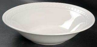 Oneida Regency 9 Round Vegetable Bowl, Fine China Dinnerware   All White,Emboss