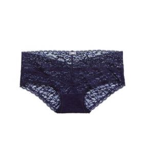 Night Time Navy Aerie Vintage Lace Boybrief, Womens XXL