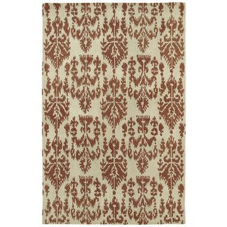 Swanky Terracotta Ikat Wool Rug (4 X 6)